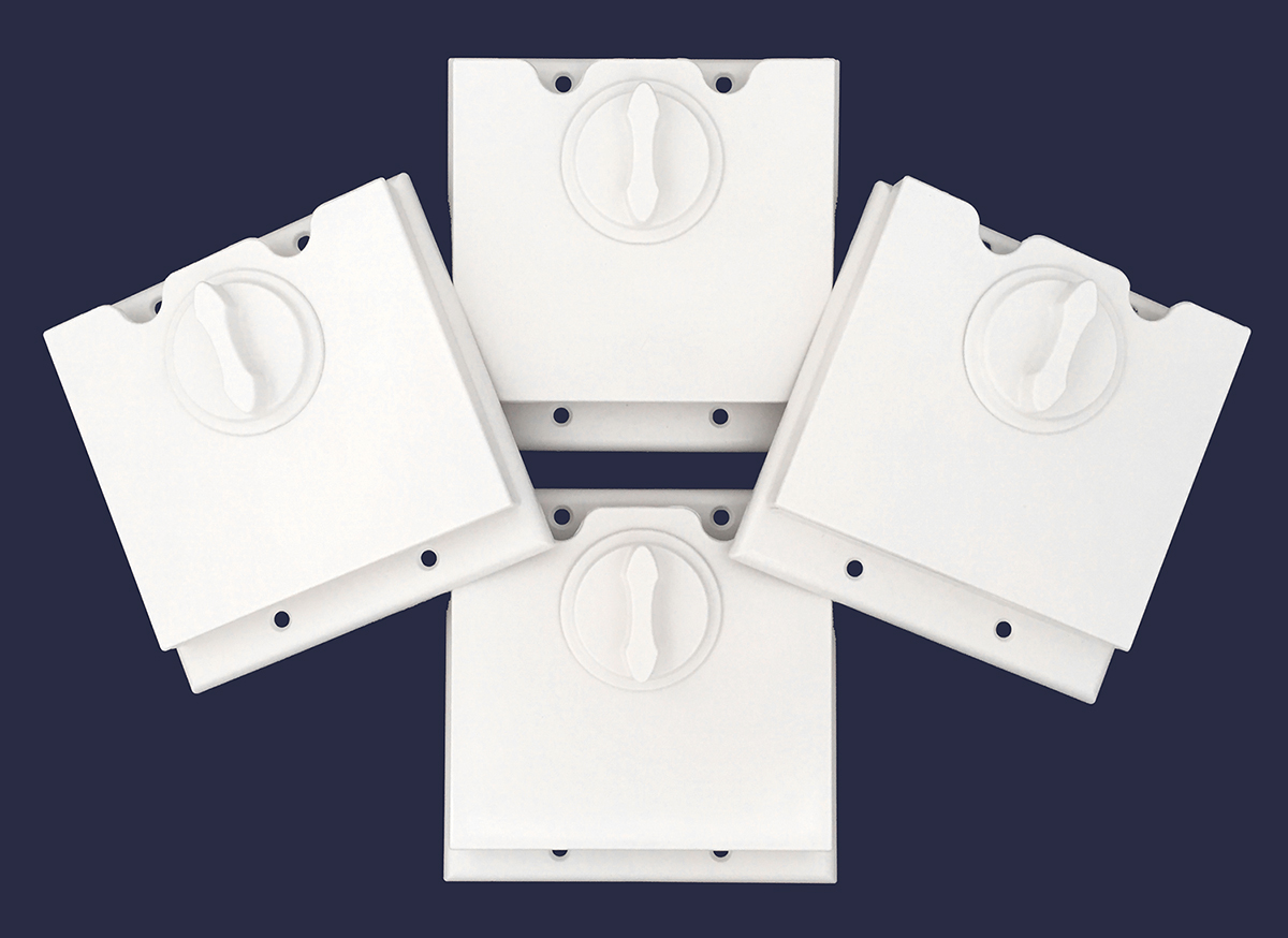 Value Pack: 4 HomeStar Baby Light Switch Guards - White